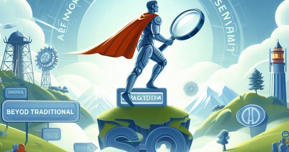 can you please create an image about "Beyond Traditional SEO: Cutting-Edge Strategies to Stay Ahead in 2025"